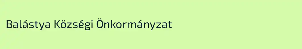 Balástya Községi Önkormányzat